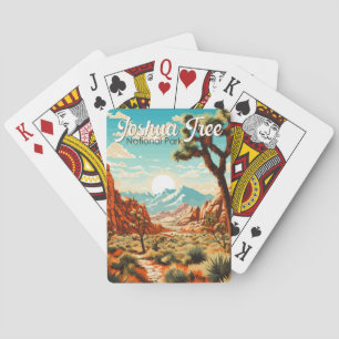 Jeu De Cartes Joshua Tree National Park Illustration Retro