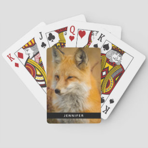 Jeu De Cartes Jote Red Fox Wilderness Nature Photographie