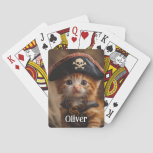 Jeu De Cartes Jote Red Kitten Pirate Photo