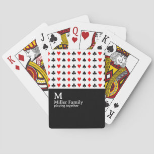 Jeu De Cartes Jouer au poker ensemble Nom de famille personnalis