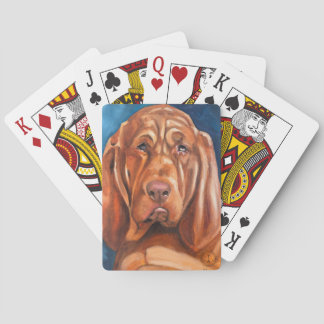 Jeu De Cartes Jouer aux cartes au poker avec un limier