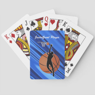 Jeu De Cartes Jouer aux cartes avec le joueur de basket et le ba