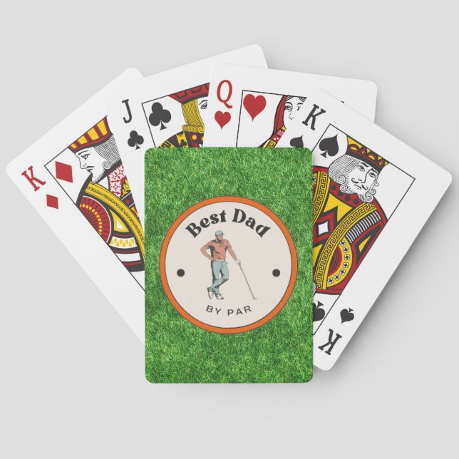 Jeu De Cartes Jouer aux cartes - Best Papa by Par (dos)