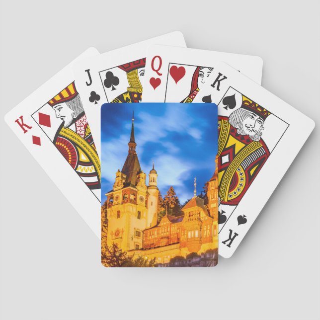 Jeu De Cartes Jouer aux cartes Château de Peles Sinaia (dos)