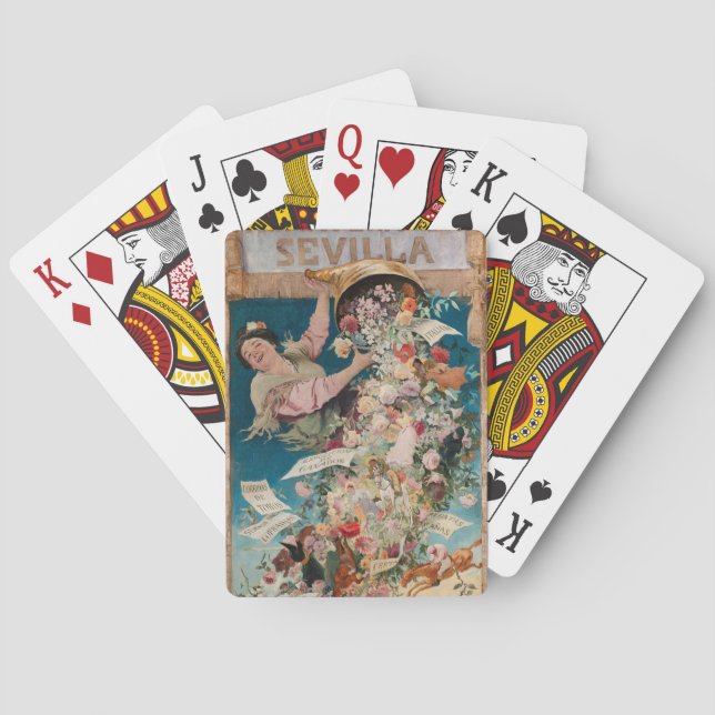 Jeu De Cartes Jouer aux cartes d'art "Primavera en Sevilla" (dos)
