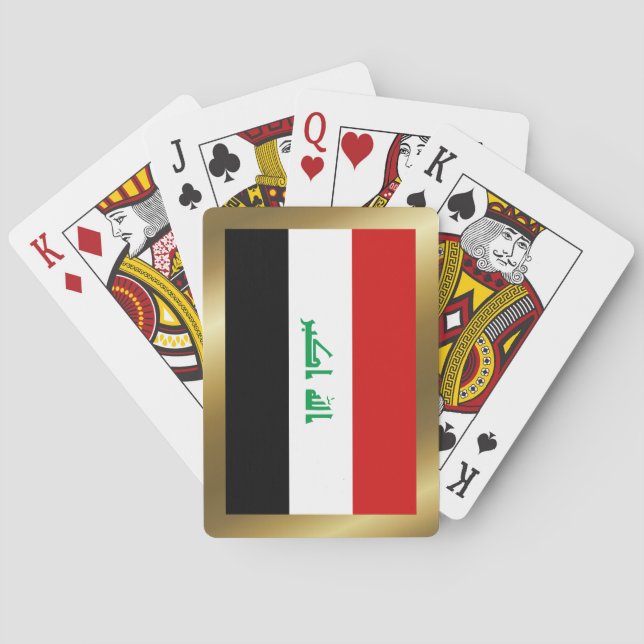 Jeu De Cartes Jouer aux cartes du drapeau irakien (dos)
