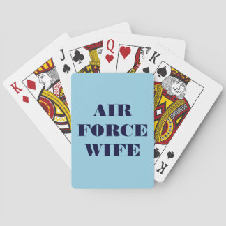 Jeu De Cartes Jouer aux cartes Femme de la Force aérienne