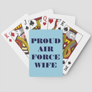 Jeu De Cartes Jouer aux cartes Fière épouse de la Force aérienne