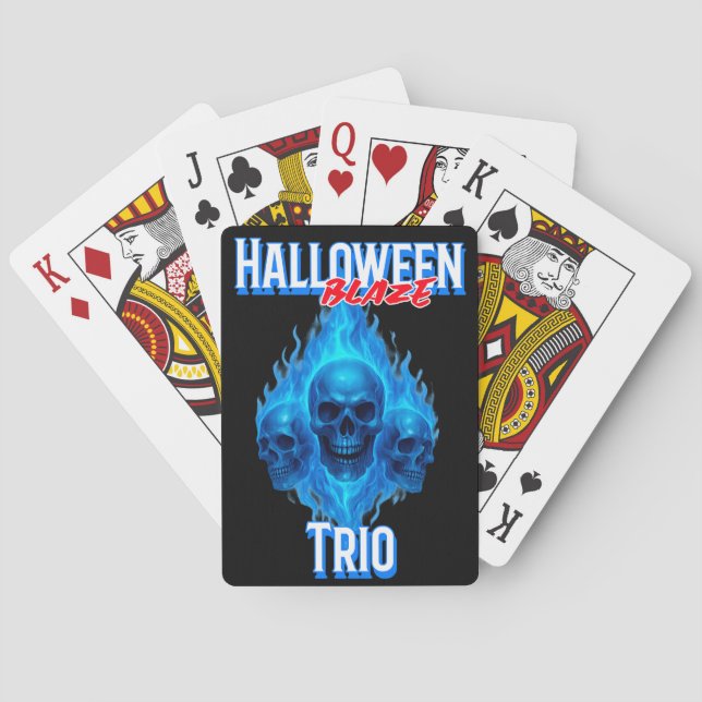Jeu De Cartes Jouer aux cartes - Halloween Blaze Trio (dos)