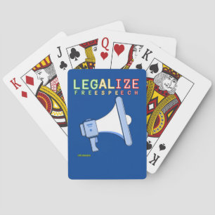 Jeu De Cartes jouer aux cartes "LÉGALISER LA LIBERTÉ D'EXPRESSIO