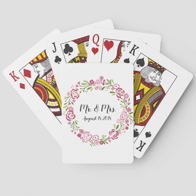 Jeu De Cartes Jouer aux cartes Mariage personnalisé Favoriser (dos)
