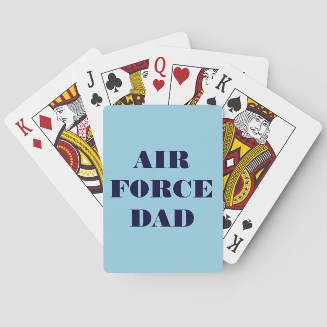 Jeu De Cartes Jouer aux cartes Papa de la Force aérienne (dos)