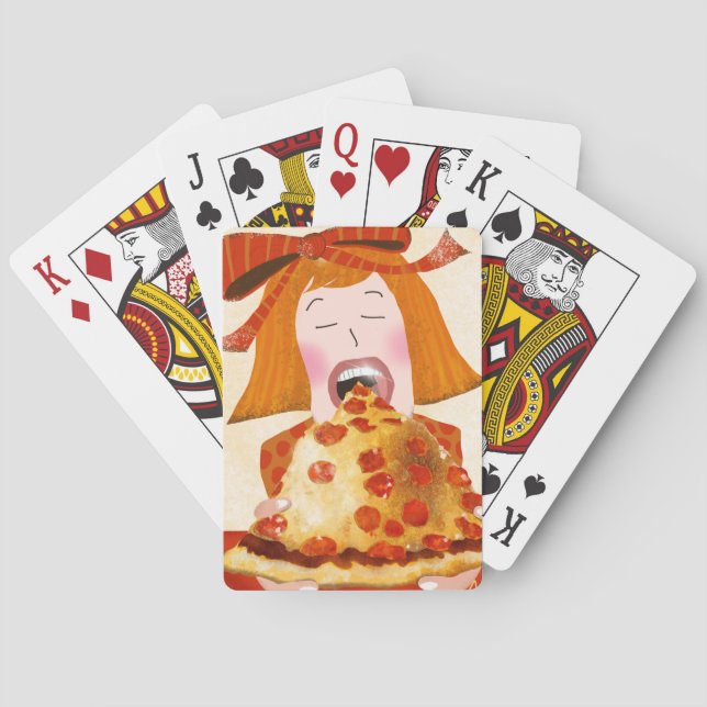 Jeu De Cartes Jouer aux cartes sur le thème de la pizza (dos)