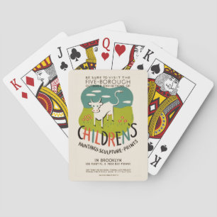 Jeu De Cartes Jouer aux cartes vintage Children’s Art