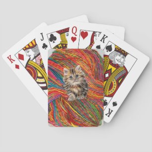 Jeu De Cartes Jouer Carte Deck Kitten Fil