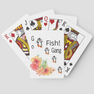 Jeu De Cartes Jouer Carte Deck Penguin Go Fish Floral