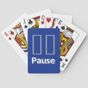 Jeu De Cartes Jouer Deck bleu Pause
