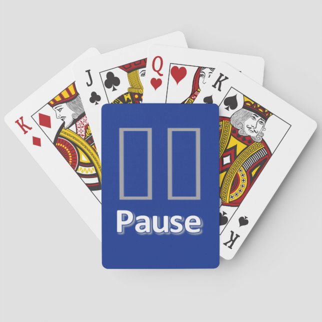 Jeu De Cartes Jouer Deck bleu Pause (dos)