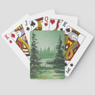 Jeu De Cartes Jouer des cartes Ann Hayes Peindre la forêt verte