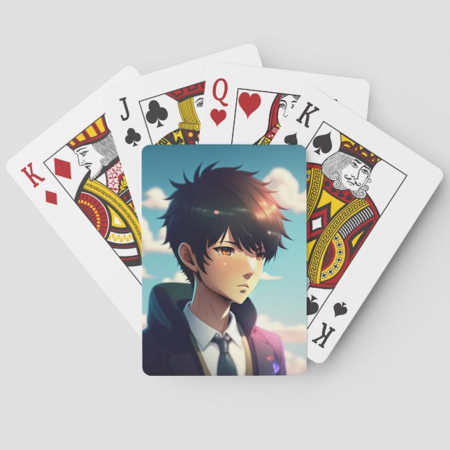 Jeu De Cartes Jouer des cartes avec cool Anime Design (dos)