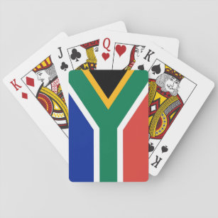 Jeu De Cartes Jouer des cartes avec le drapeau d'Afrique du Sud
