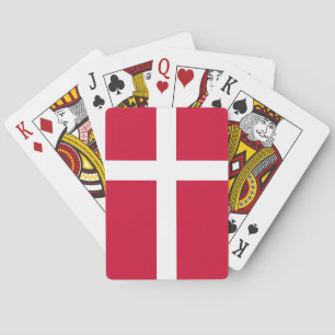Jeu De Cartes Jouer des cartes avec le drapeau du Danemark