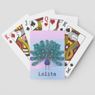 Jeu De Cartes Jouer Peacock du pont de carte