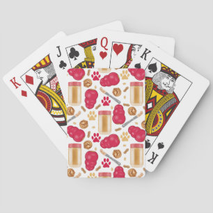 Jeu De Cartes Jouets de chien avec Beurre d'arachide - Cartes de