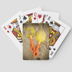 Jeu De Cartes Jouets de sable jaune et orange
