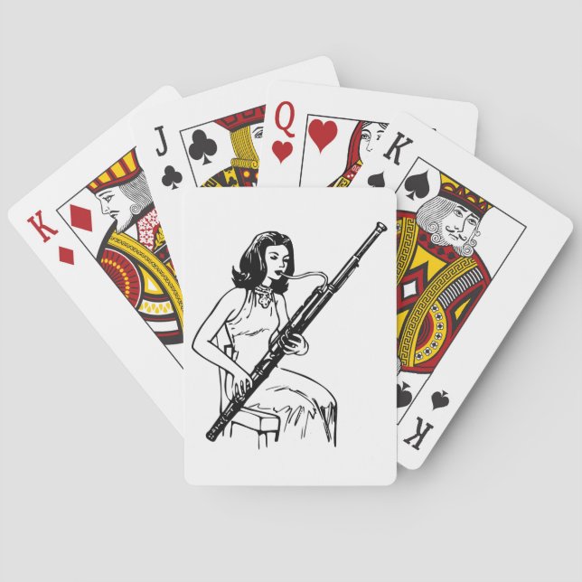 Jeu De Cartes Joueur Bassoon (dos)