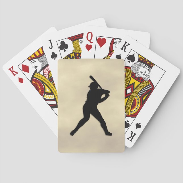 Jeu De Cartes Joueur de baseball au bâton (dos)