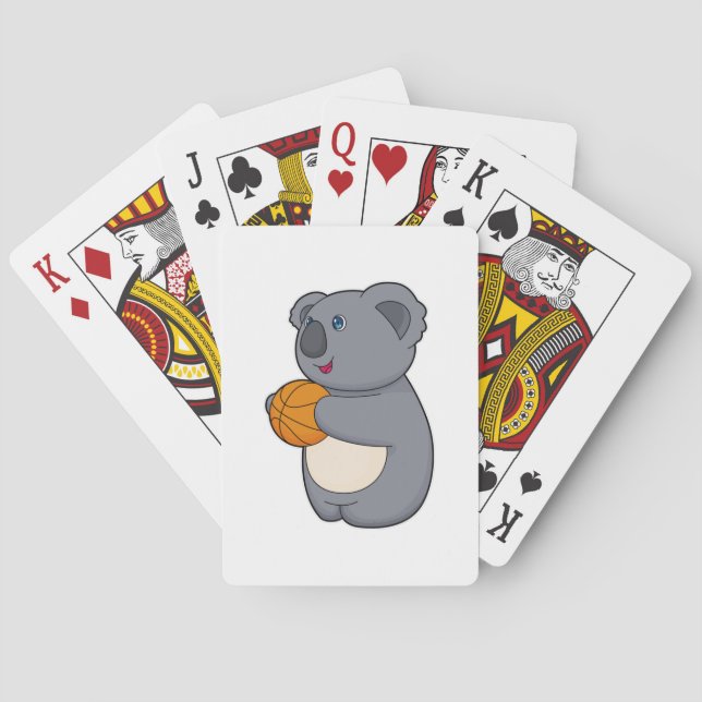 Jeu De Cartes Joueur de basket-ball de Koala (dos)