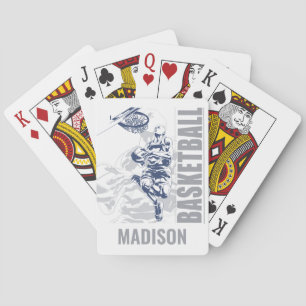 Jeu De Cartes Joueur de basket-ball de nom personnalisé