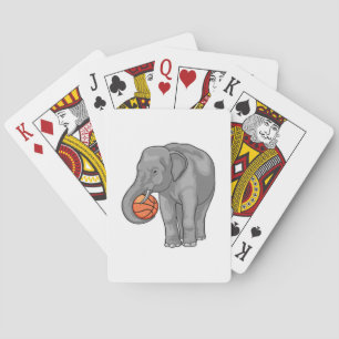 Jeu De Cartes Joueur de basket-ball éléphant