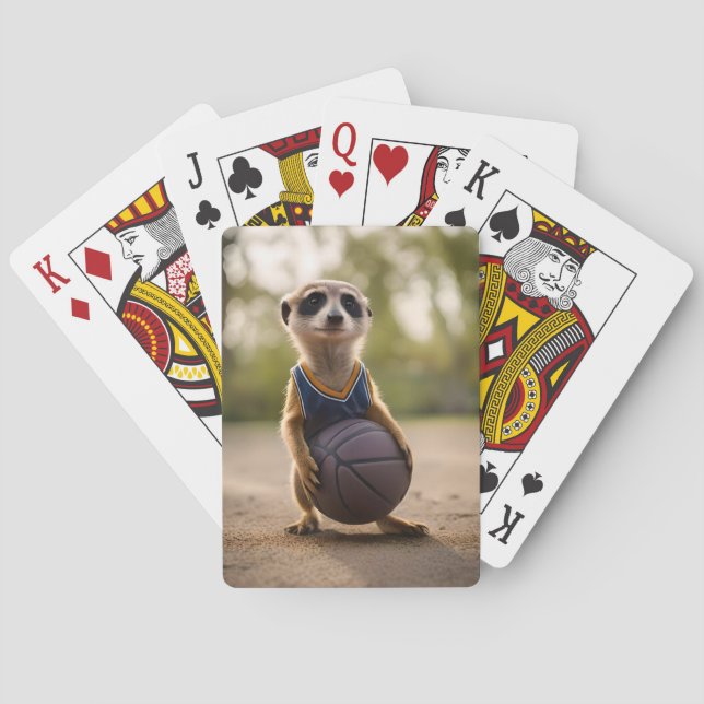 Jeu De Cartes Joueur de basket-ball junior suricate, (dos)