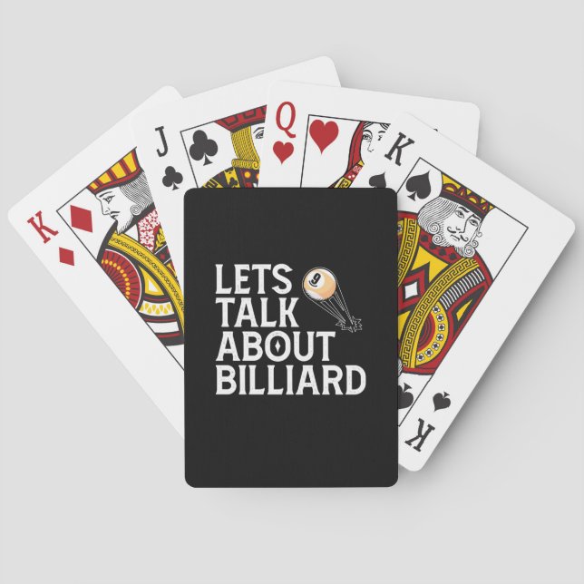 Jeu De Cartes Joueur de billard | Parlons De Billiard (dos)