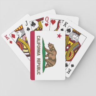 Jeu De Cartes Joueur de cartes au drapeau de la RÉPUBLIQUE DE CA
