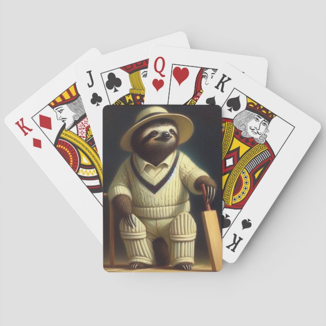 Jeu De Cartes Joueur de cricket Sloth (dos)