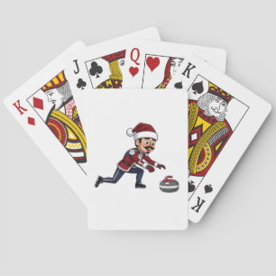 Jeu De Cartes  Joueur de curling Casse-Noisette Fêtes Sports d'h