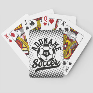 Jeu De Cartes Joueur de football AJOUTER LE NOM Équipe de footba