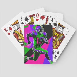Jeu De Cartes Joueur de football dynamique en action