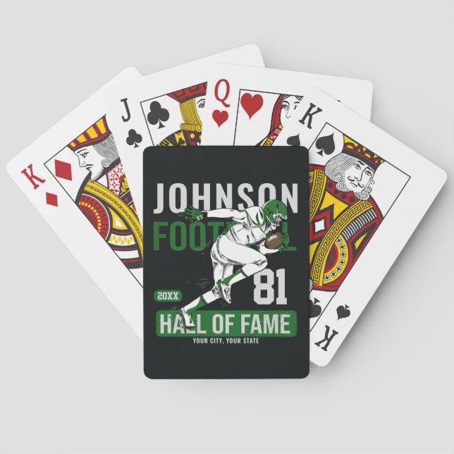 Jeu De Cartes JOUEUR DE Football Personnalisé Équipe NUMBER Spor (dos)