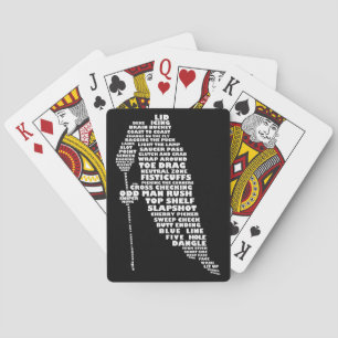 Jeu De Cartes Joueur de hockey Texte Art Jouer Cartes