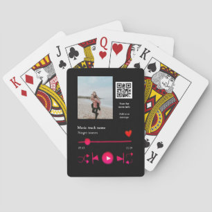 Jeu De Cartes Joueur de musique couple personnalisé amour q r co