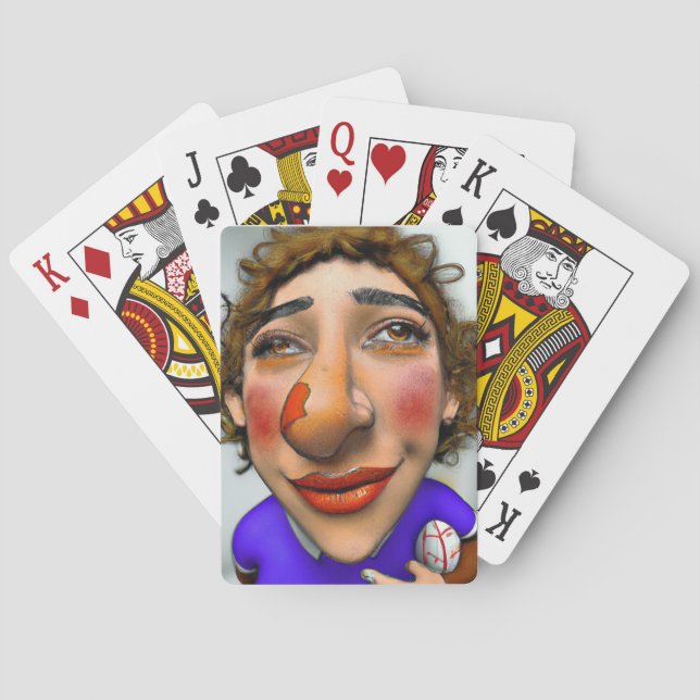 Jeu De Cartes Joueur de rugby à nez cassé - Lecture de cartes (dos)