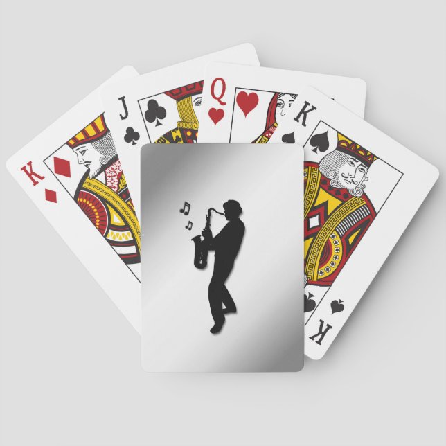 Jeu De Cartes Joueur de saxophone (dos)