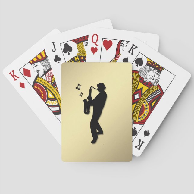 Jeu De Cartes Joueur de saxophone (dos)