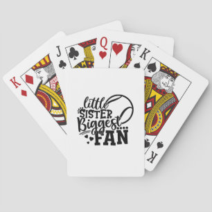 Jeu De Cartes Joueur de Tennis   Petite Soeur Plus Grand Fan de 