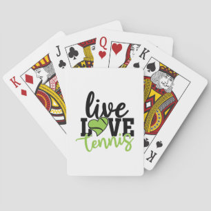 Jeu De Cartes Joueur de Tennis Vivez l'Amour du Tennis