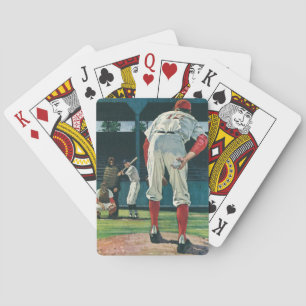 Jeu De Cartes Joueurs de baseball de sport vintage sur le montic